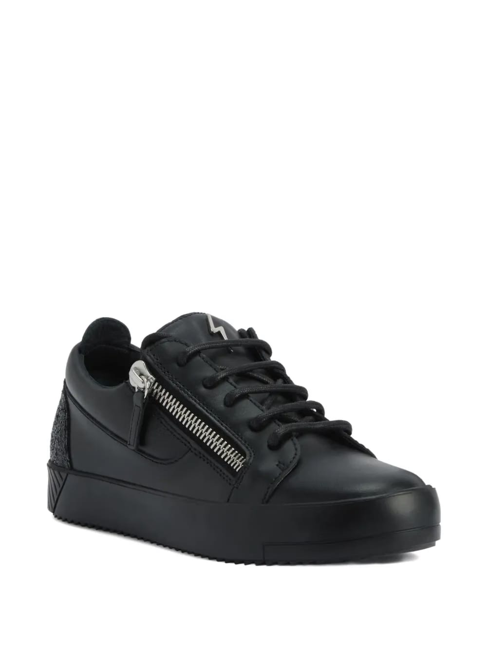 Gail zip-detail glitter low-top sneakers