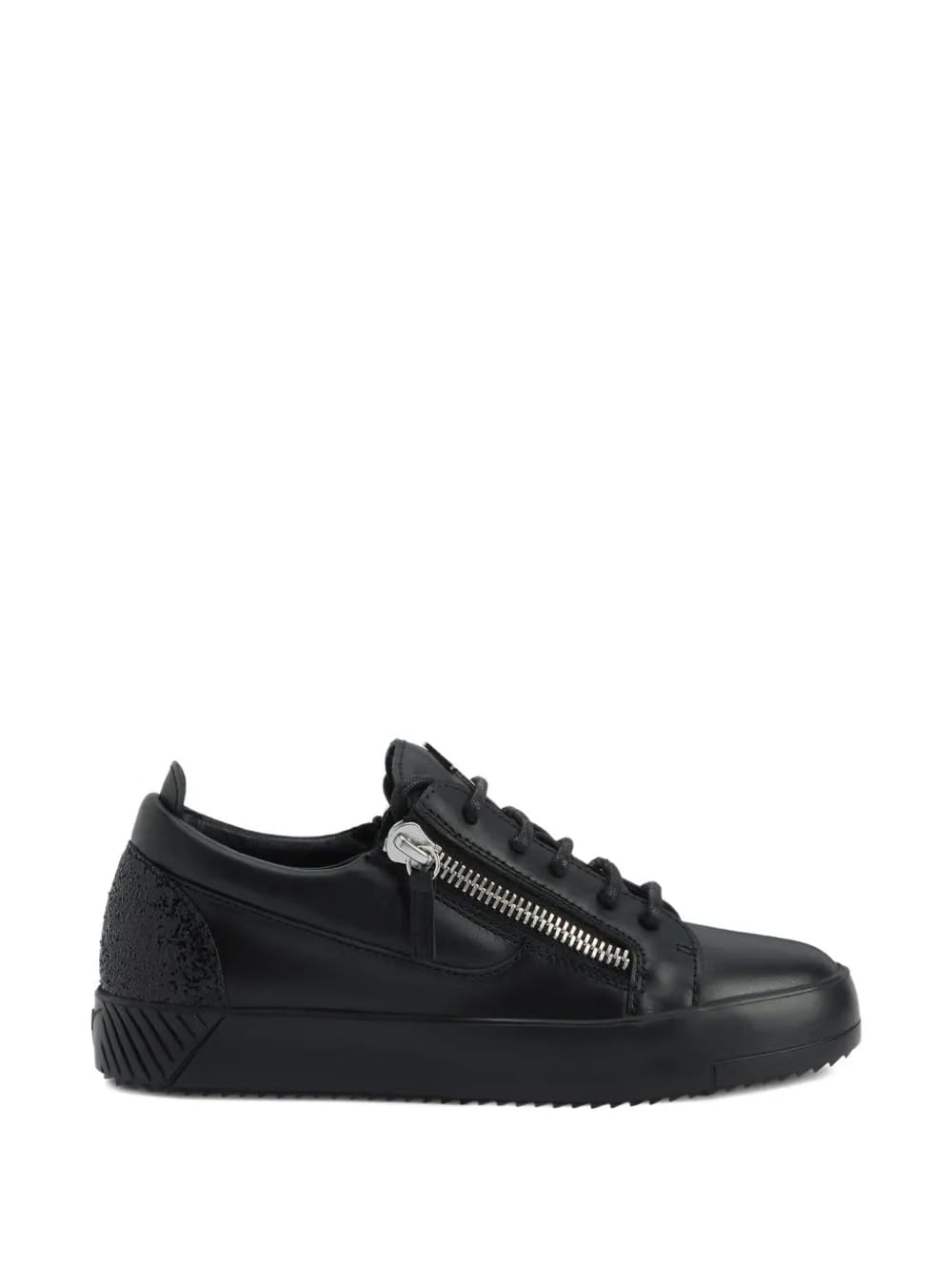 Gail zip-detail glitter low-top sneakers