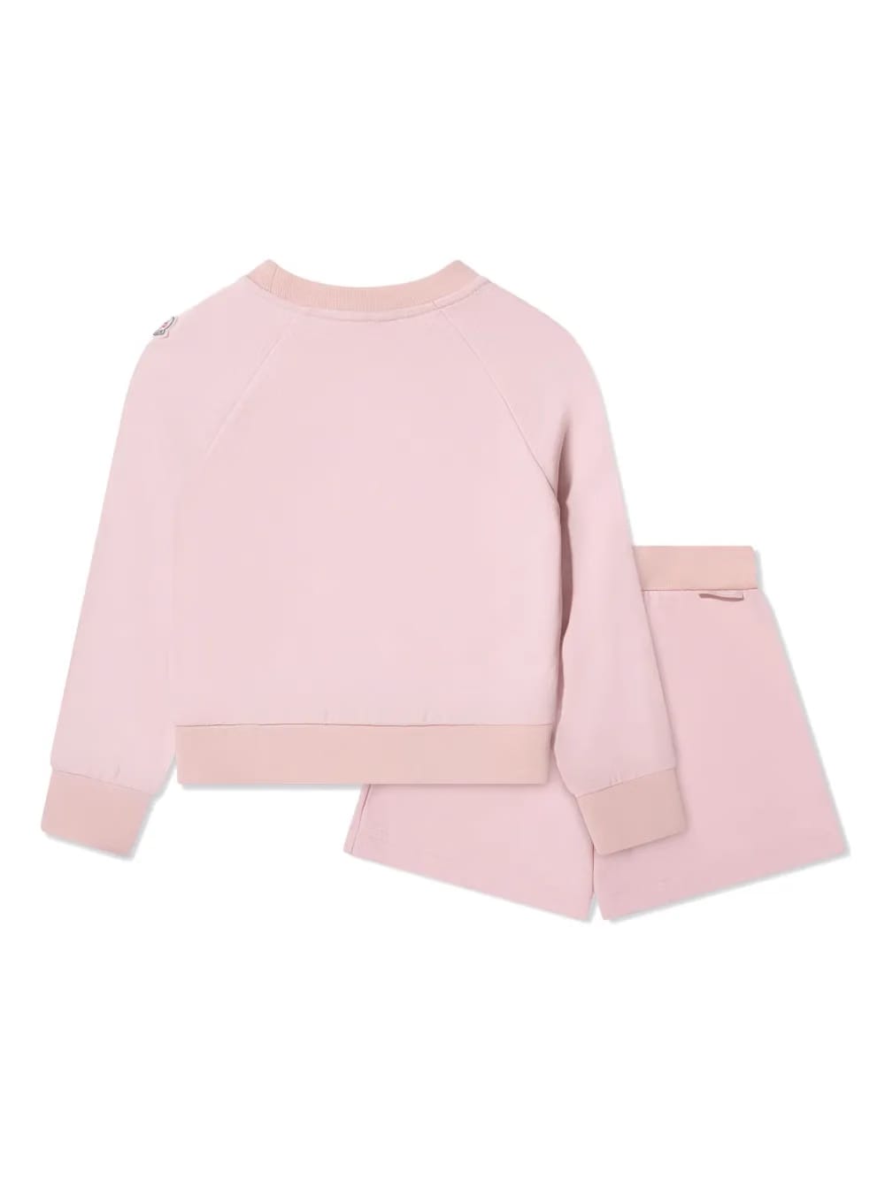 logo-embroidered cotton sweatshirt set