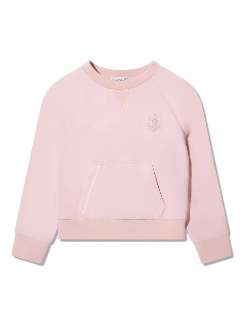 logo-embroidered cotton sweatshirt set