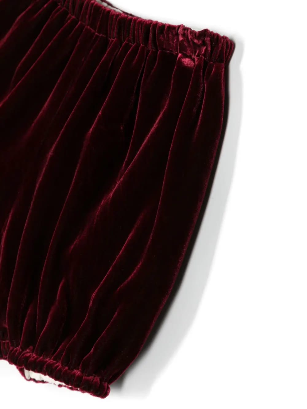 velvet-effect bloomers