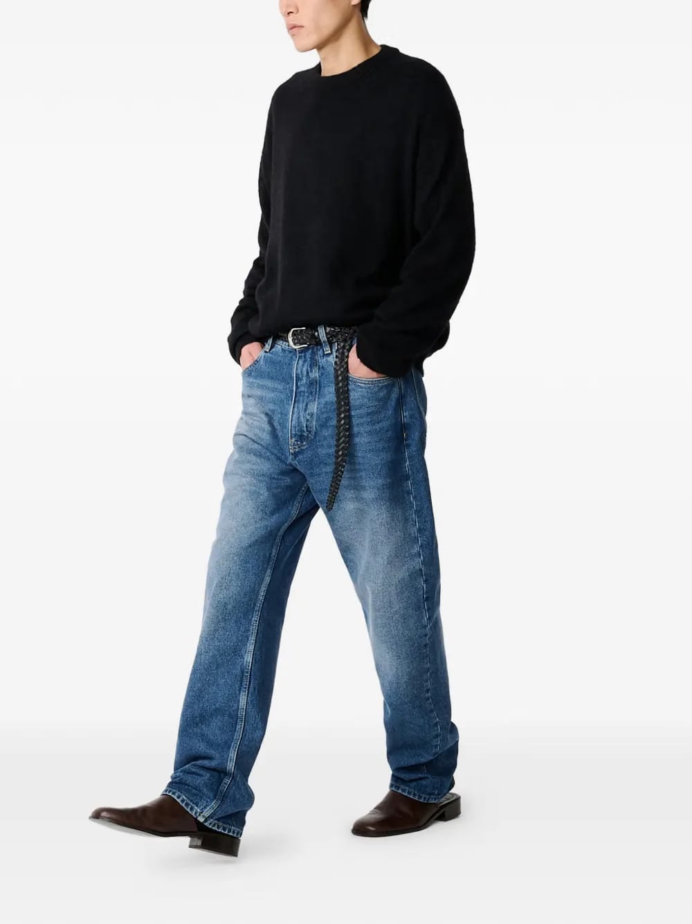 Gulf dropped shoulder knit sweater