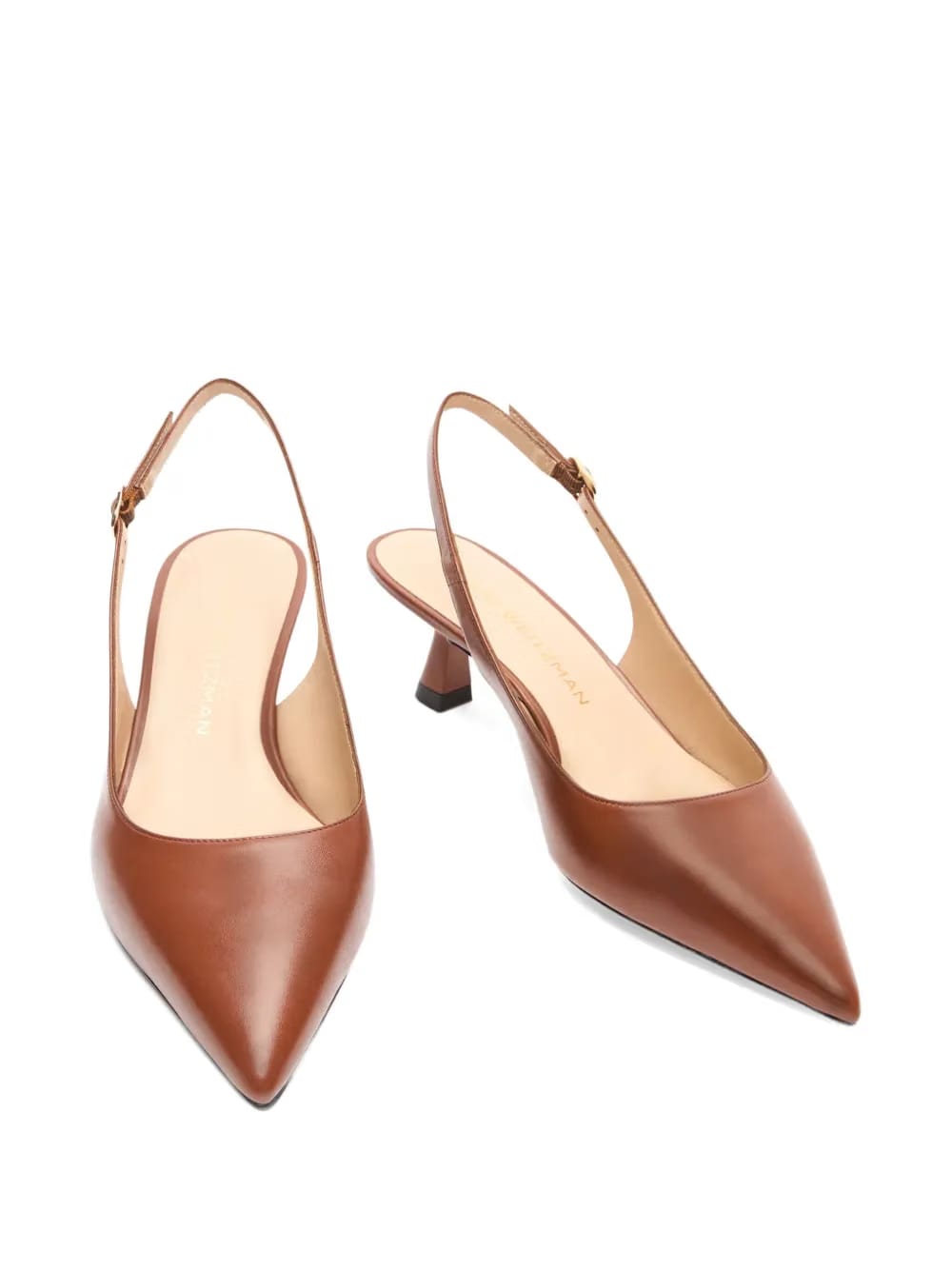 35mm Sculpt slingback pointed-toe pumps