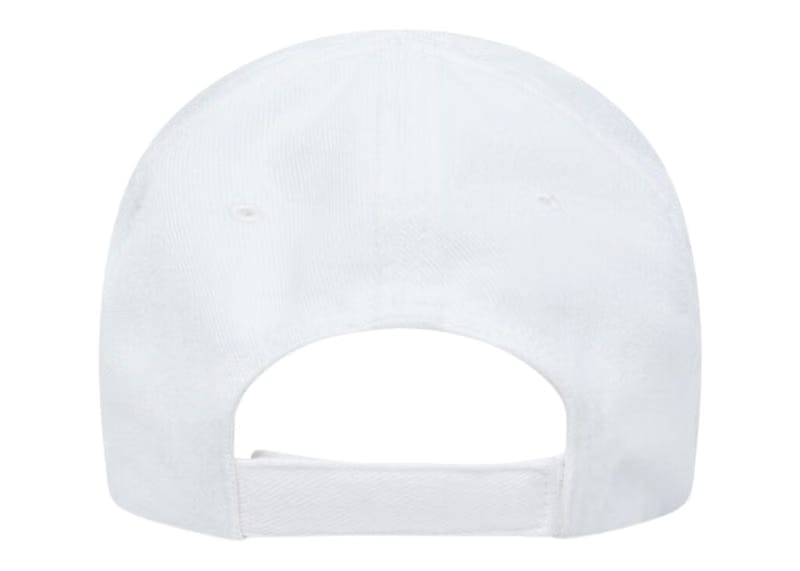 Balenciaga Hand Drawn BB Icon Velcro Tab Baseball Cap White/Black