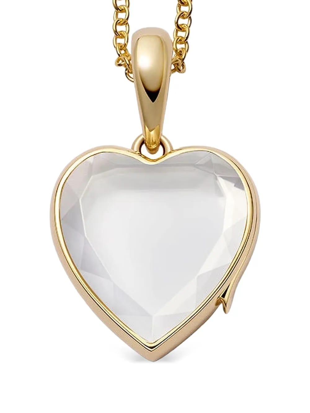 18K yellow gold midi heart locket