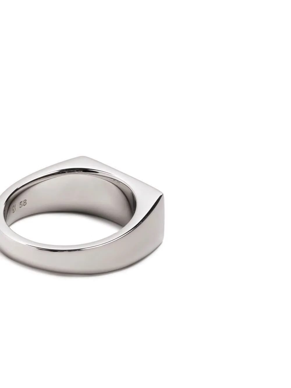 Peaky rectangle band ring