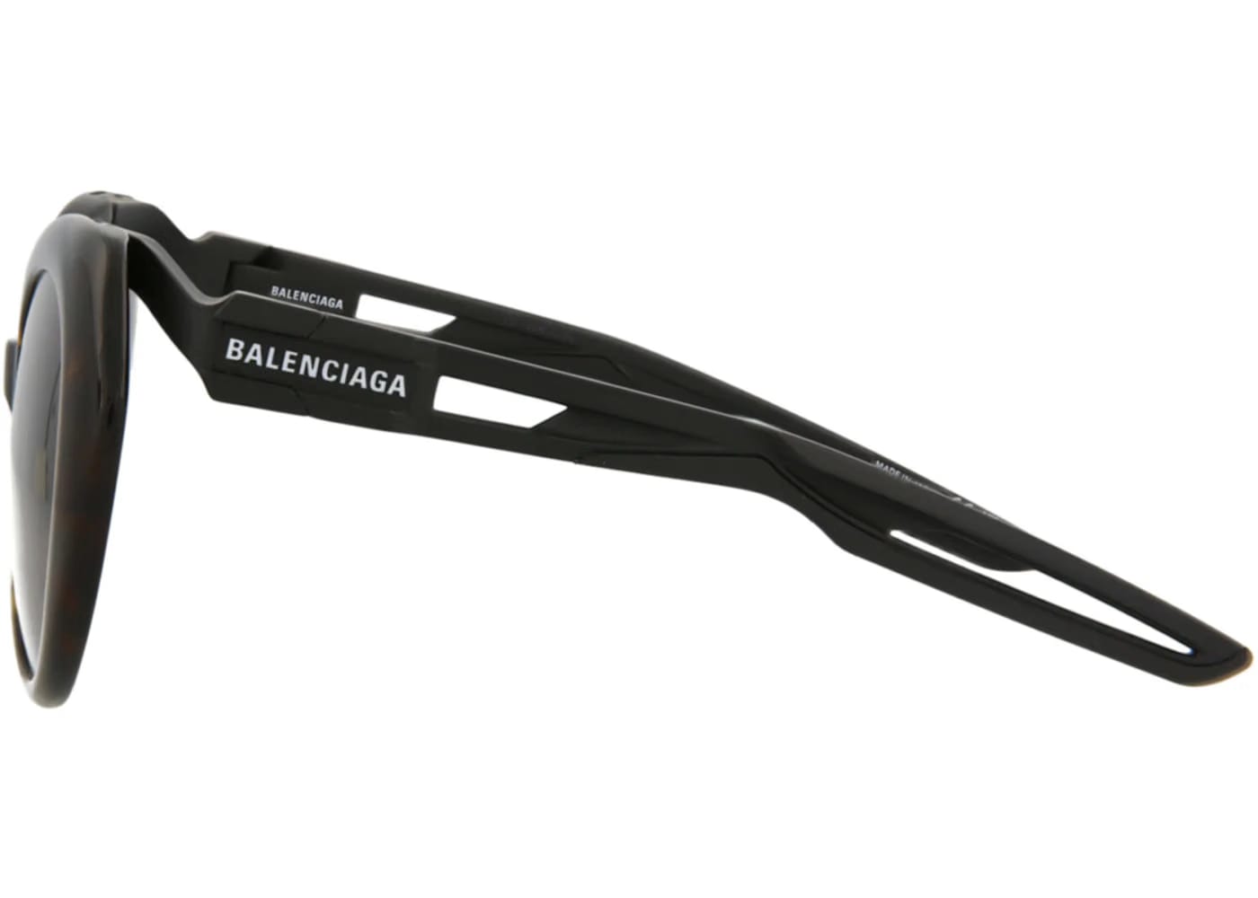 Balenciaga Oval-Frame Acetate Sunglasses Havana/Black/Brown (BB0024SA-30007767-001)