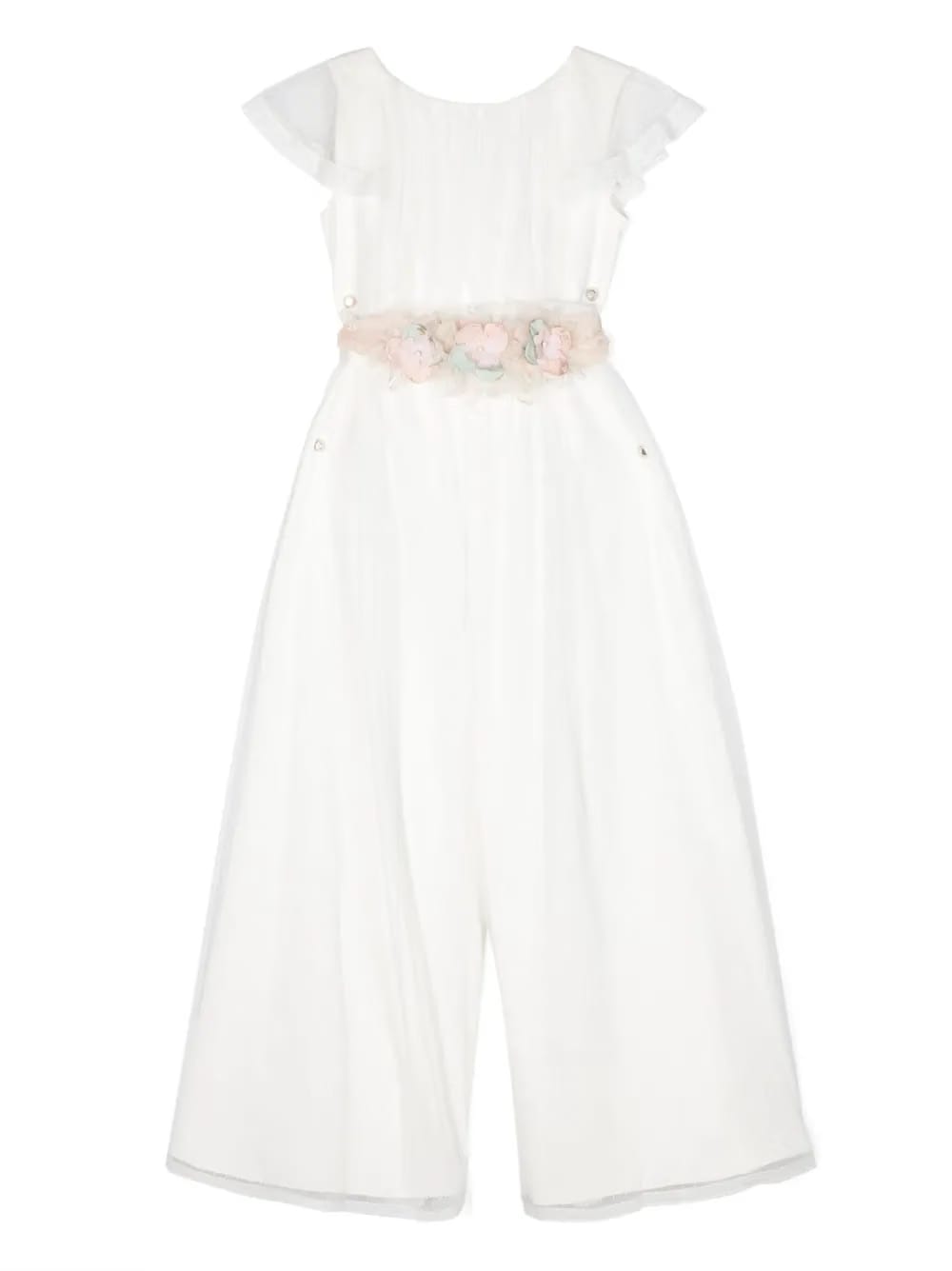 tulle wide-leg jumpsuit