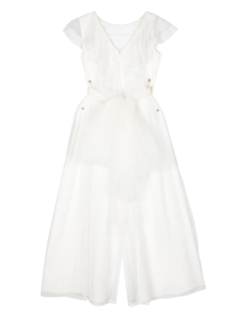 tulle wide-leg jumpsuit