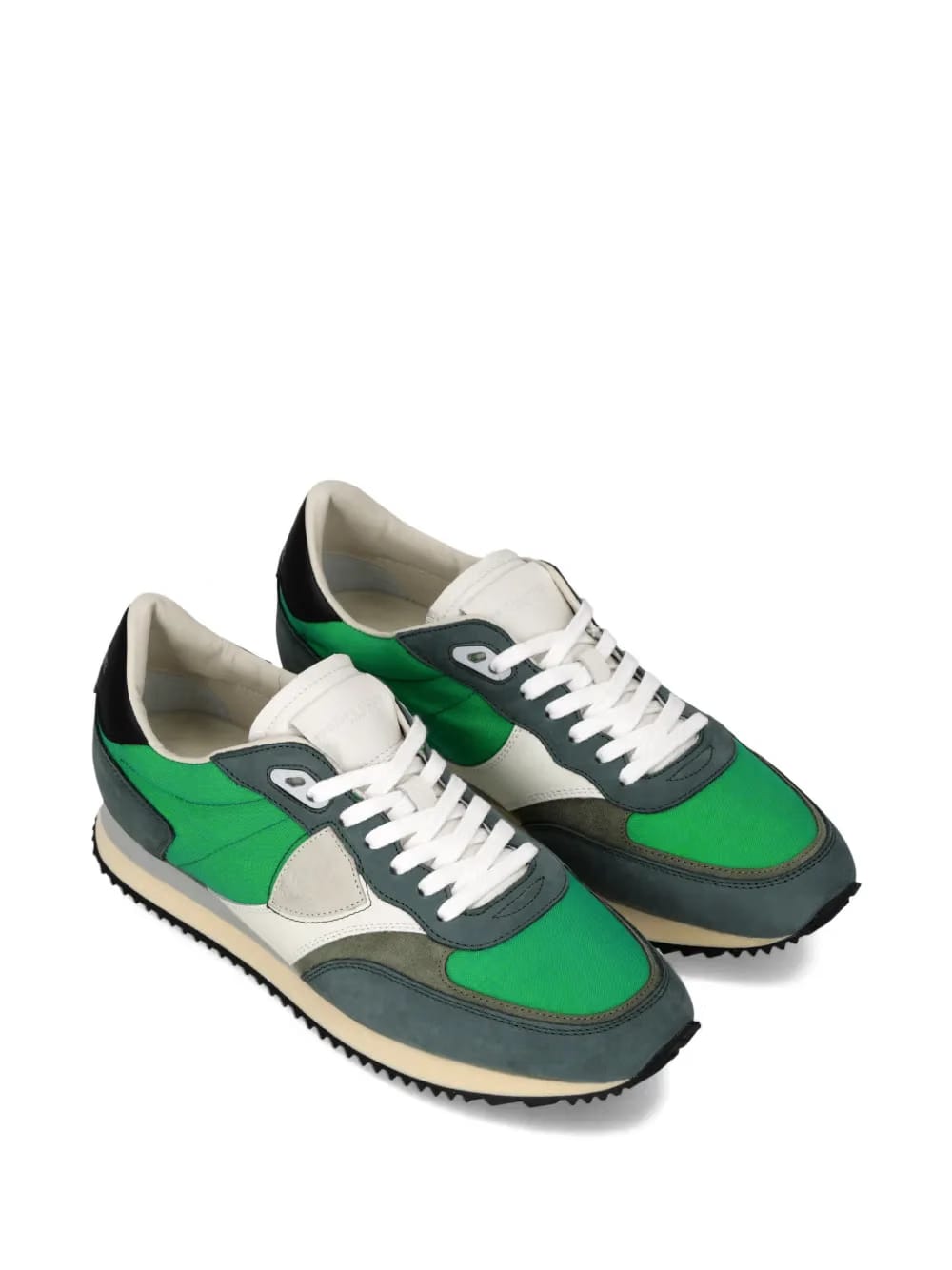 panelled low trainers