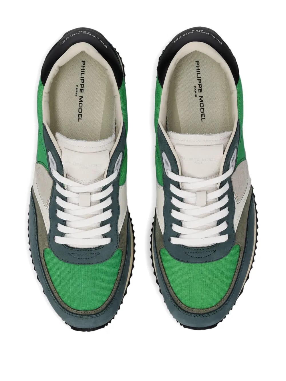 panelled low trainers