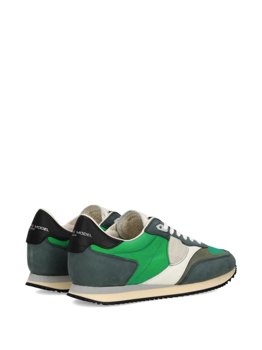 panelled low trainers