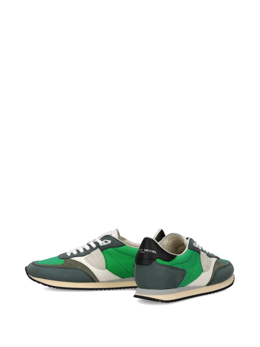 panelled low trainers