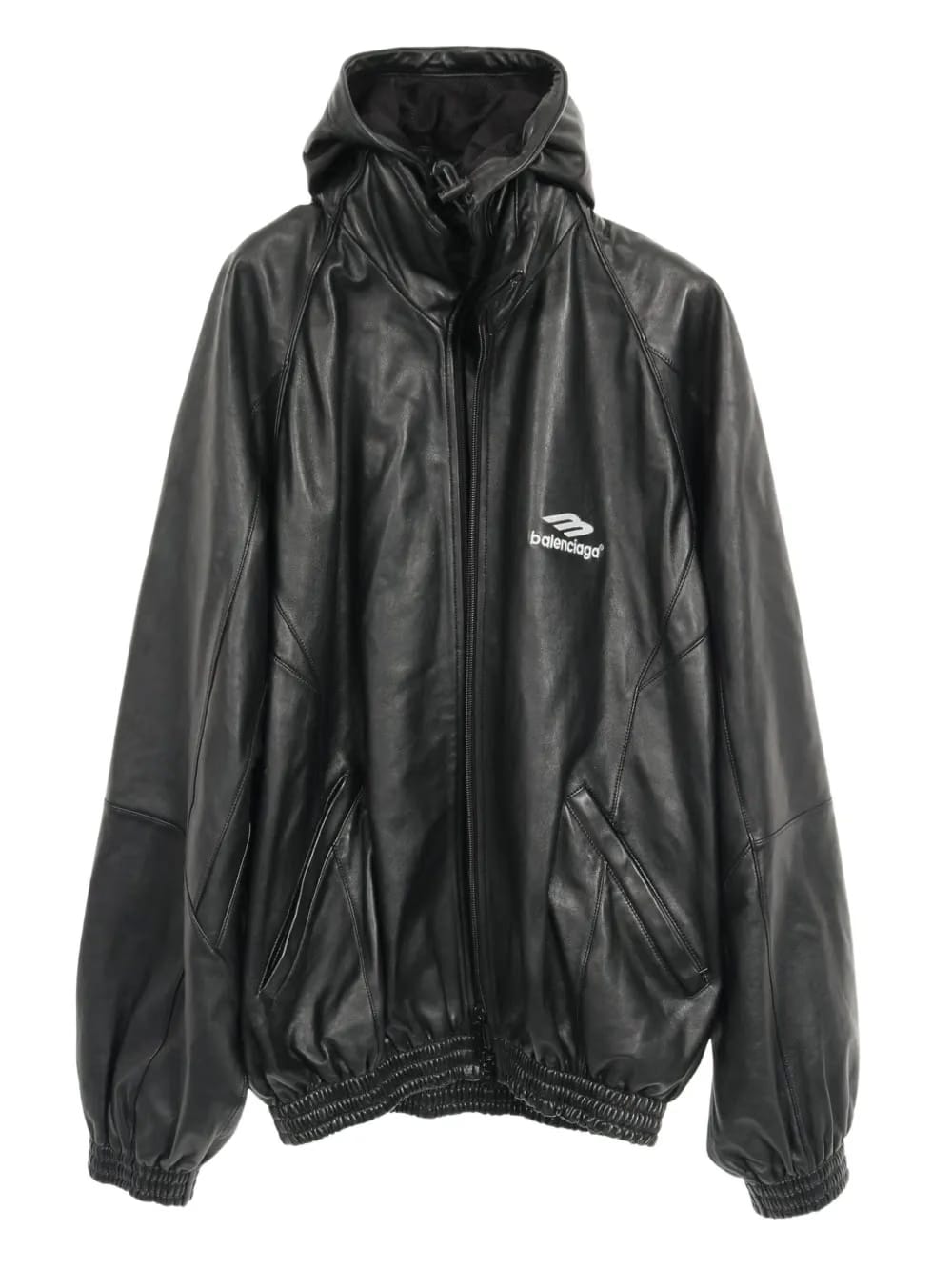 2000s 3B Icon leather track jacket