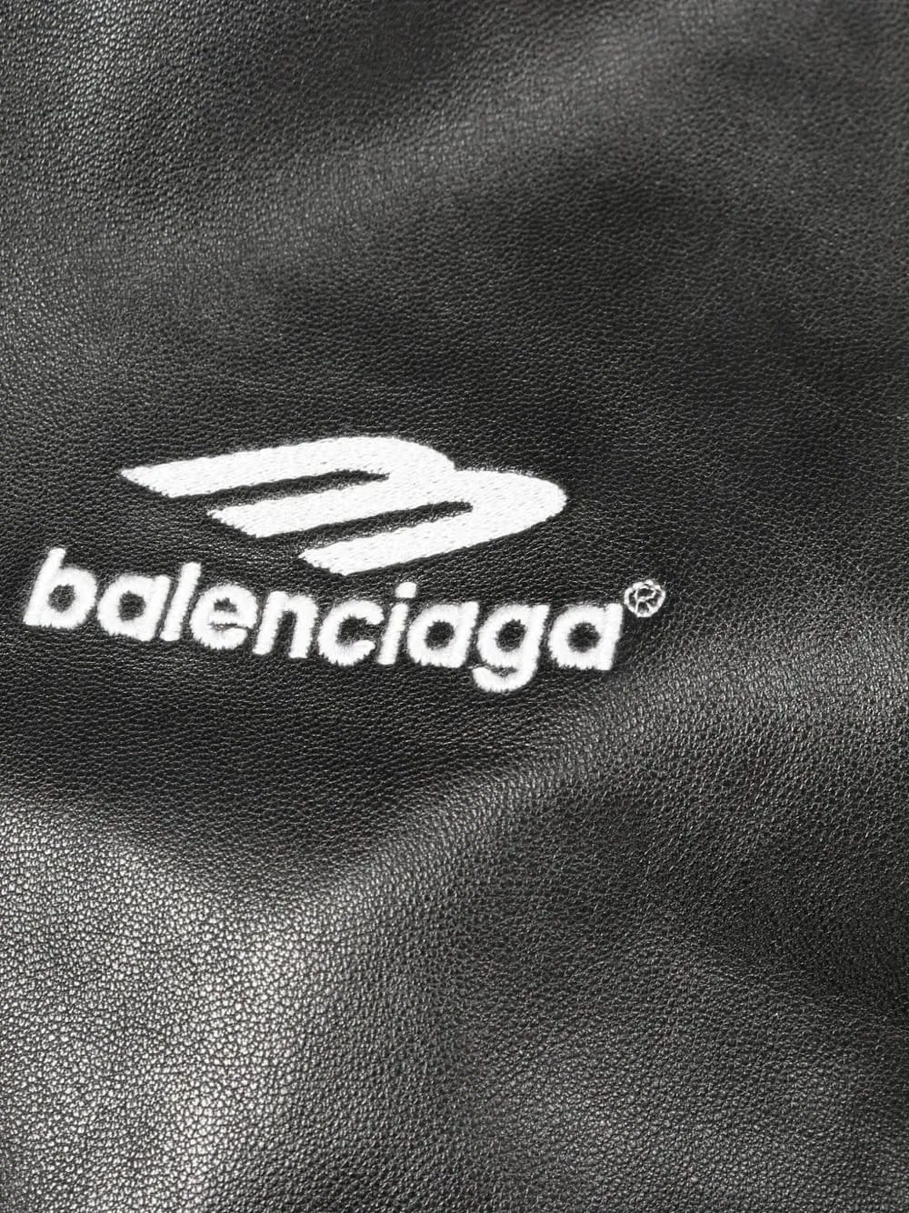 2000s 3B Icon leather track jacket