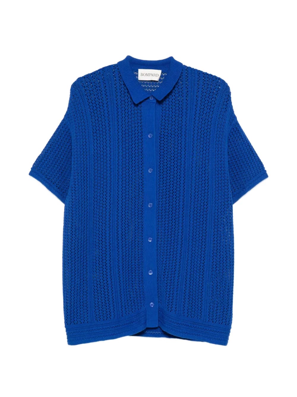 open-work buttoned shirt