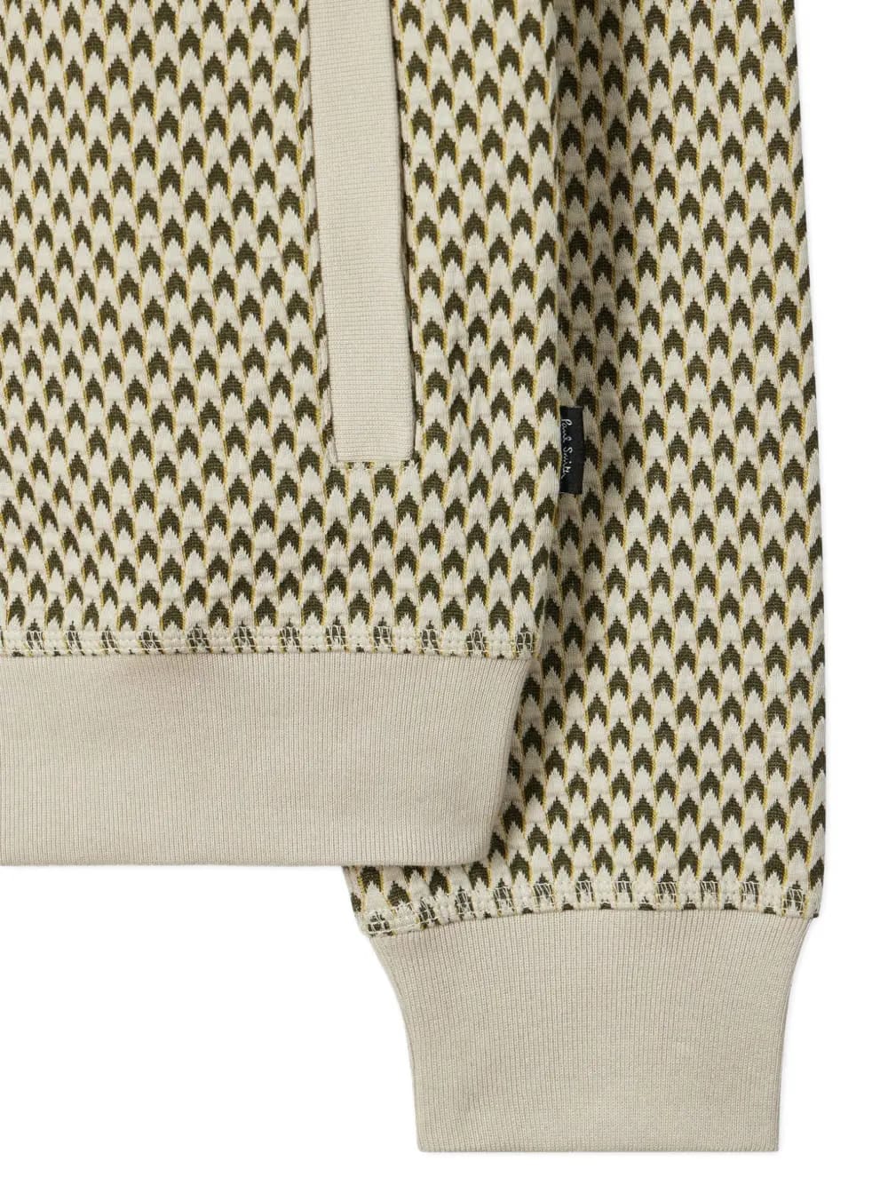 patterned button-up cardigan