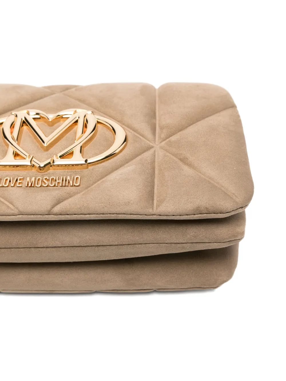 quilted-effect logo-plaque cross body bag