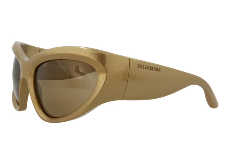 Balenciaga Shield Sunglasses Gold/Brown (BB0228S-30013403-004)