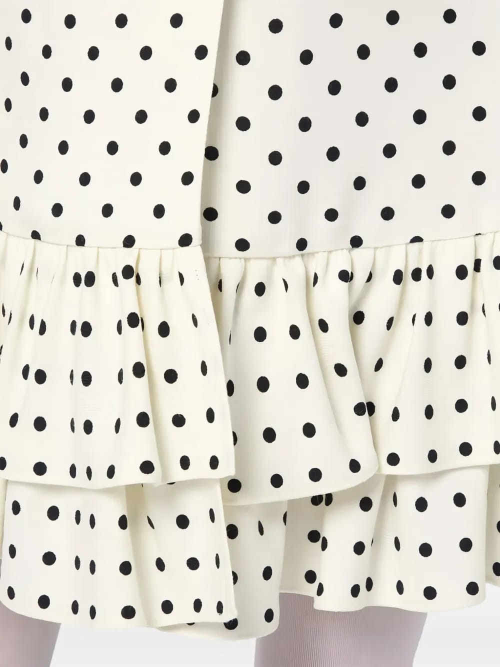 polka dot-print midi skirt 