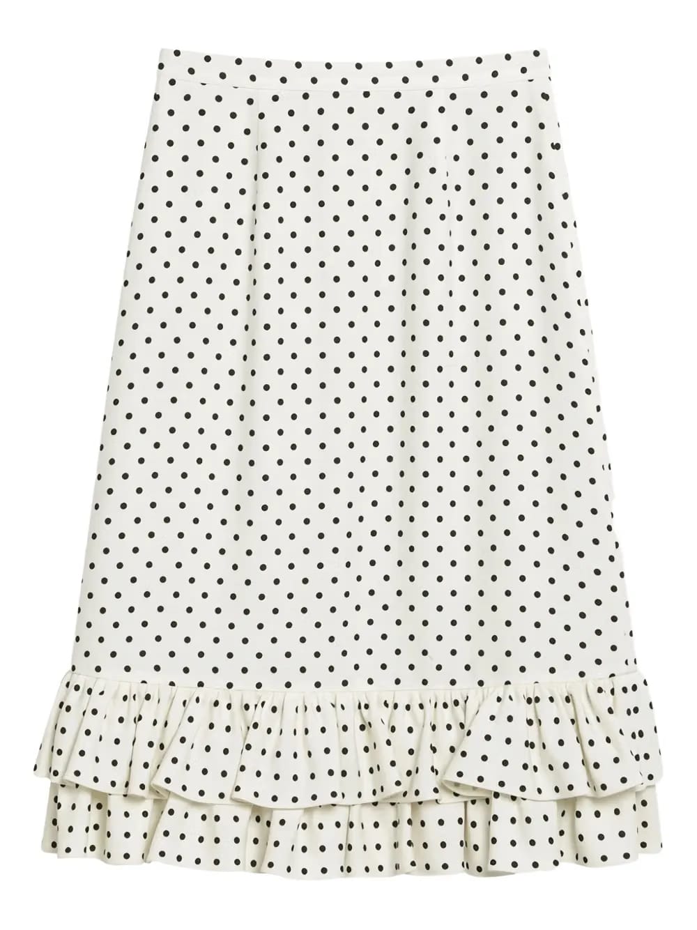 polka dot-print midi skirt 