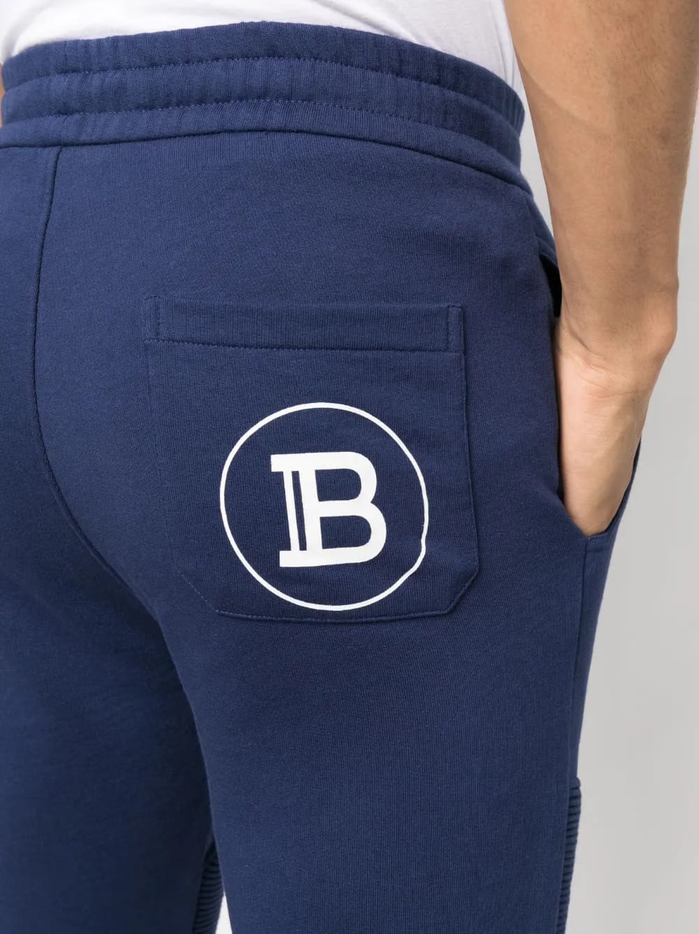 logo-print ribbed track pants