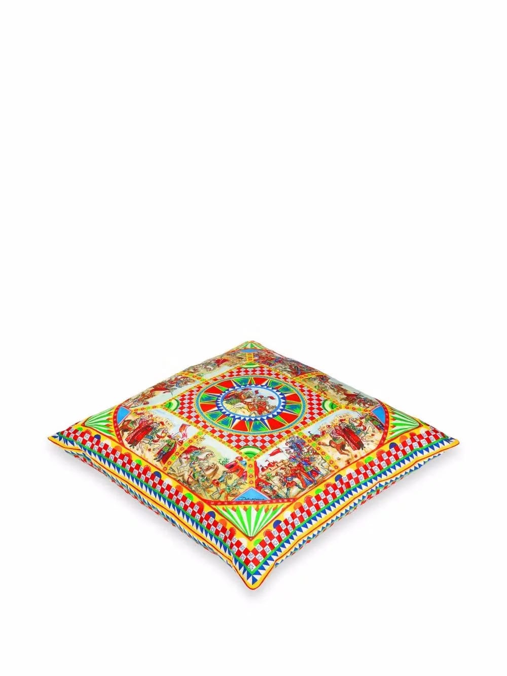 large Carretto silk cushion
