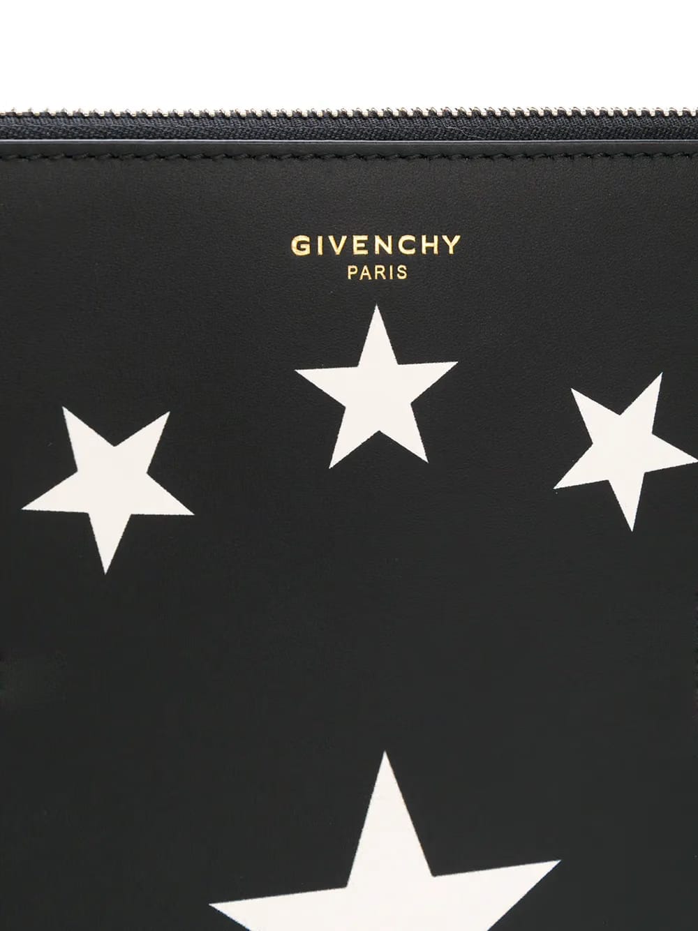 star printed clutch
