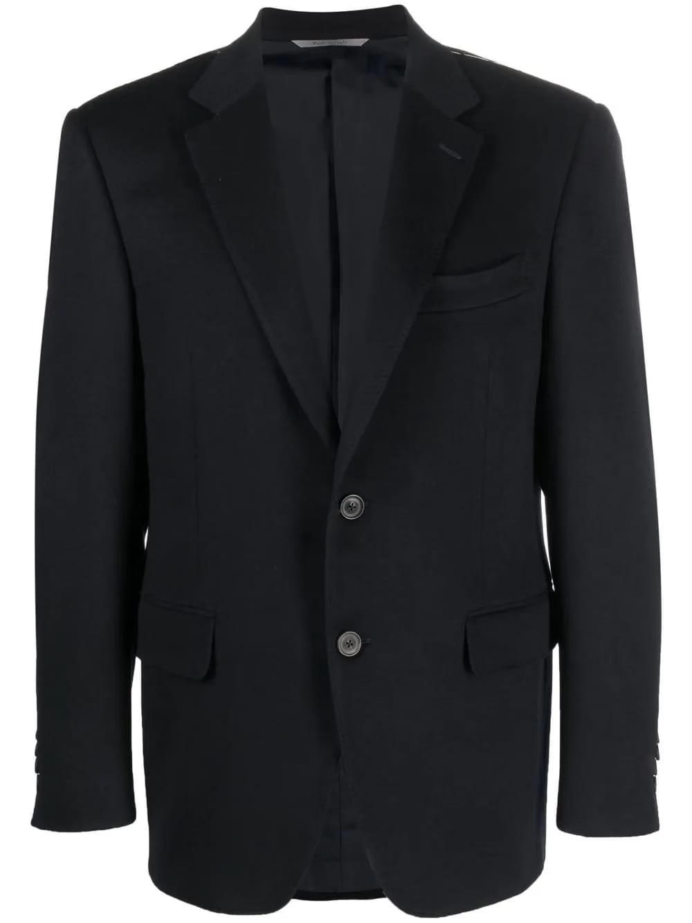 single-breasted cashmere blazer