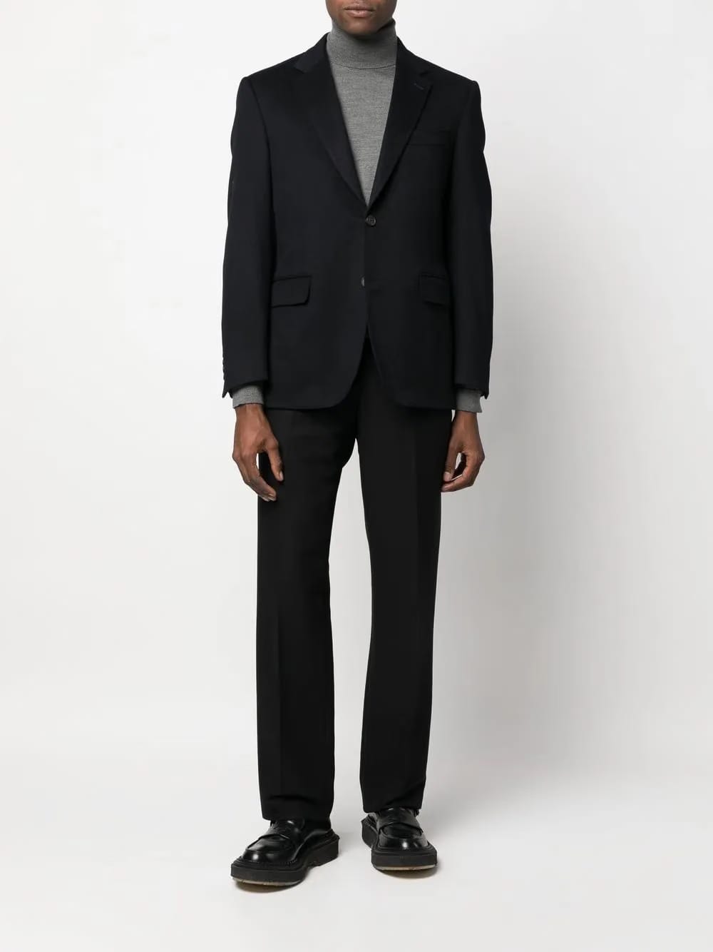 single-breasted cashmere blazer