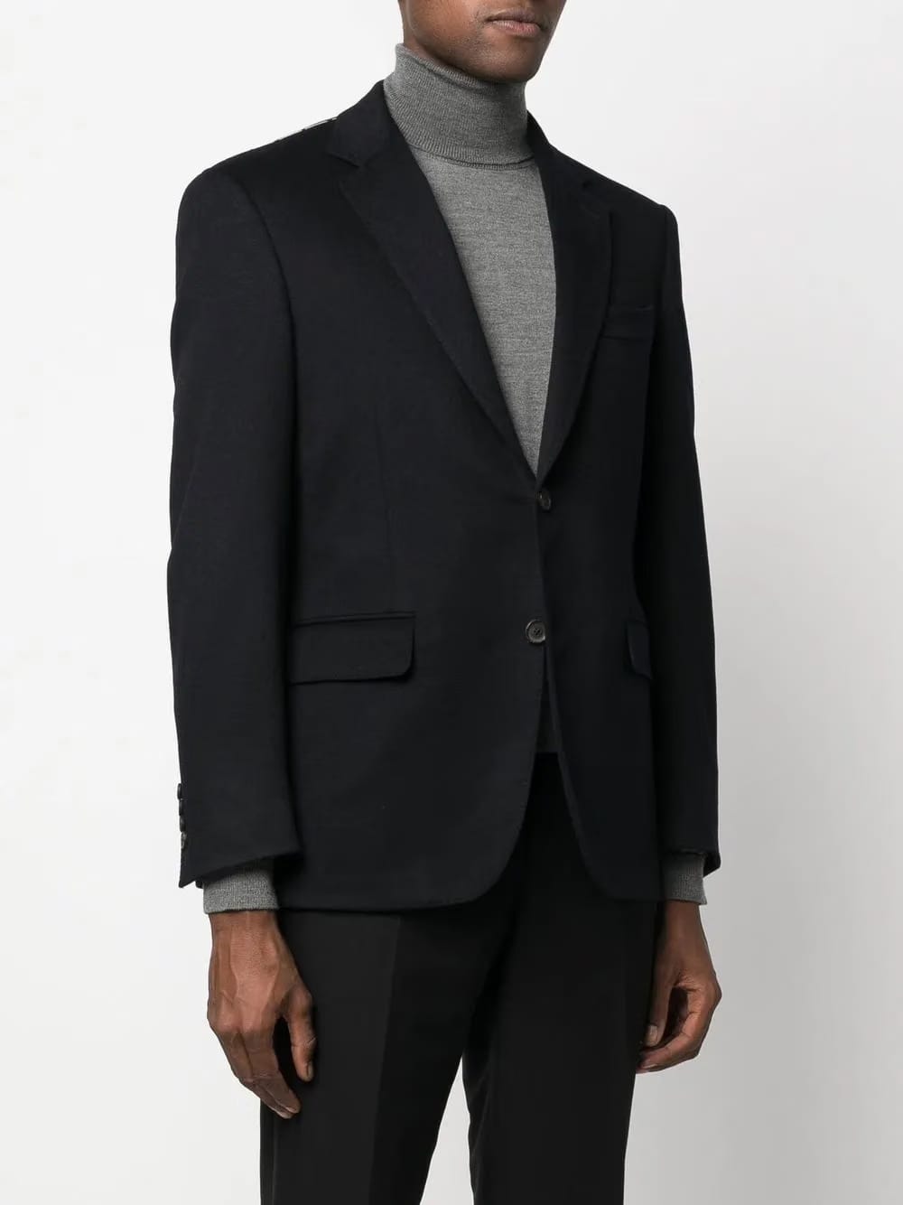 single-breasted cashmere blazer