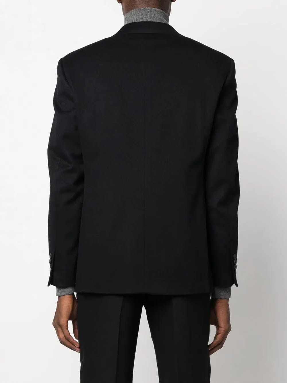 single-breasted cashmere blazer