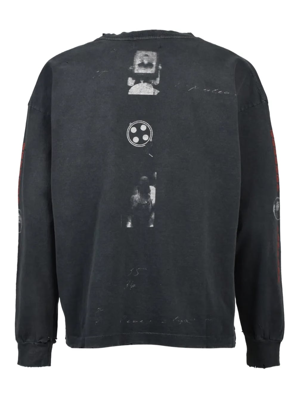 distressed long-sleeved T-Shirt