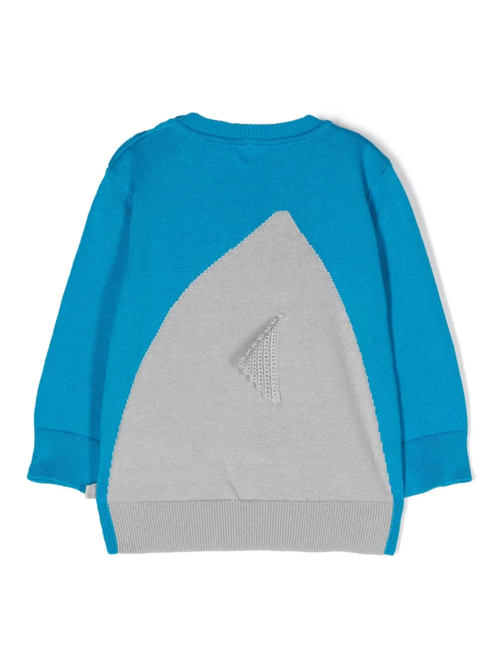 Shark-motif knitted jumper