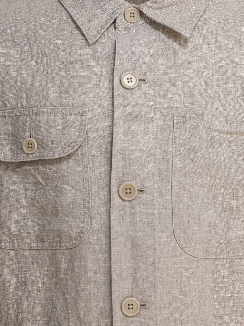 Work linen shirt jacket