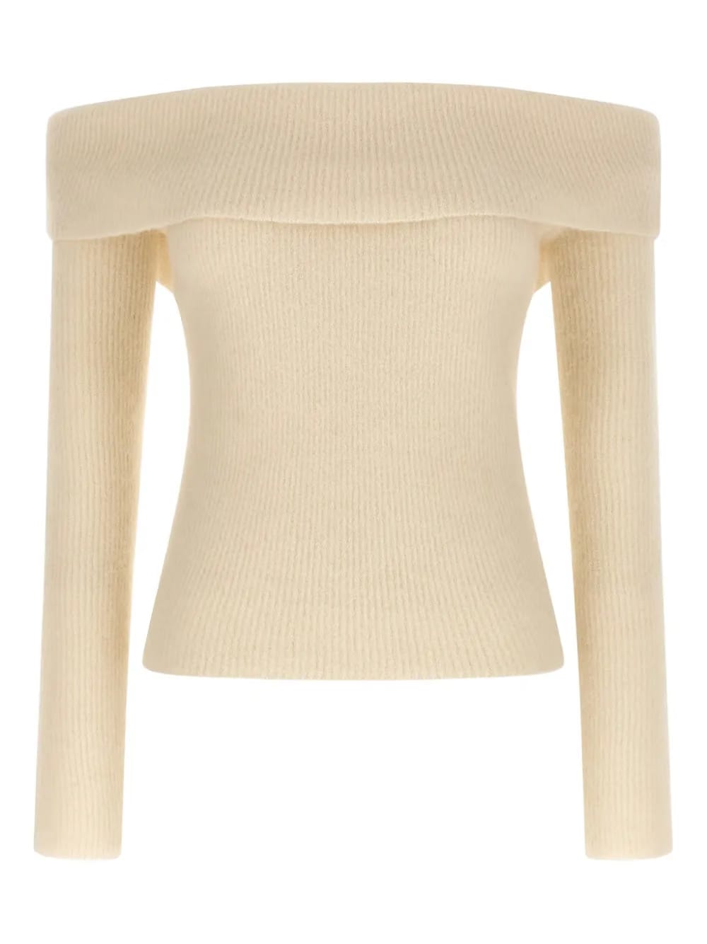 Cowl ribbed sweater