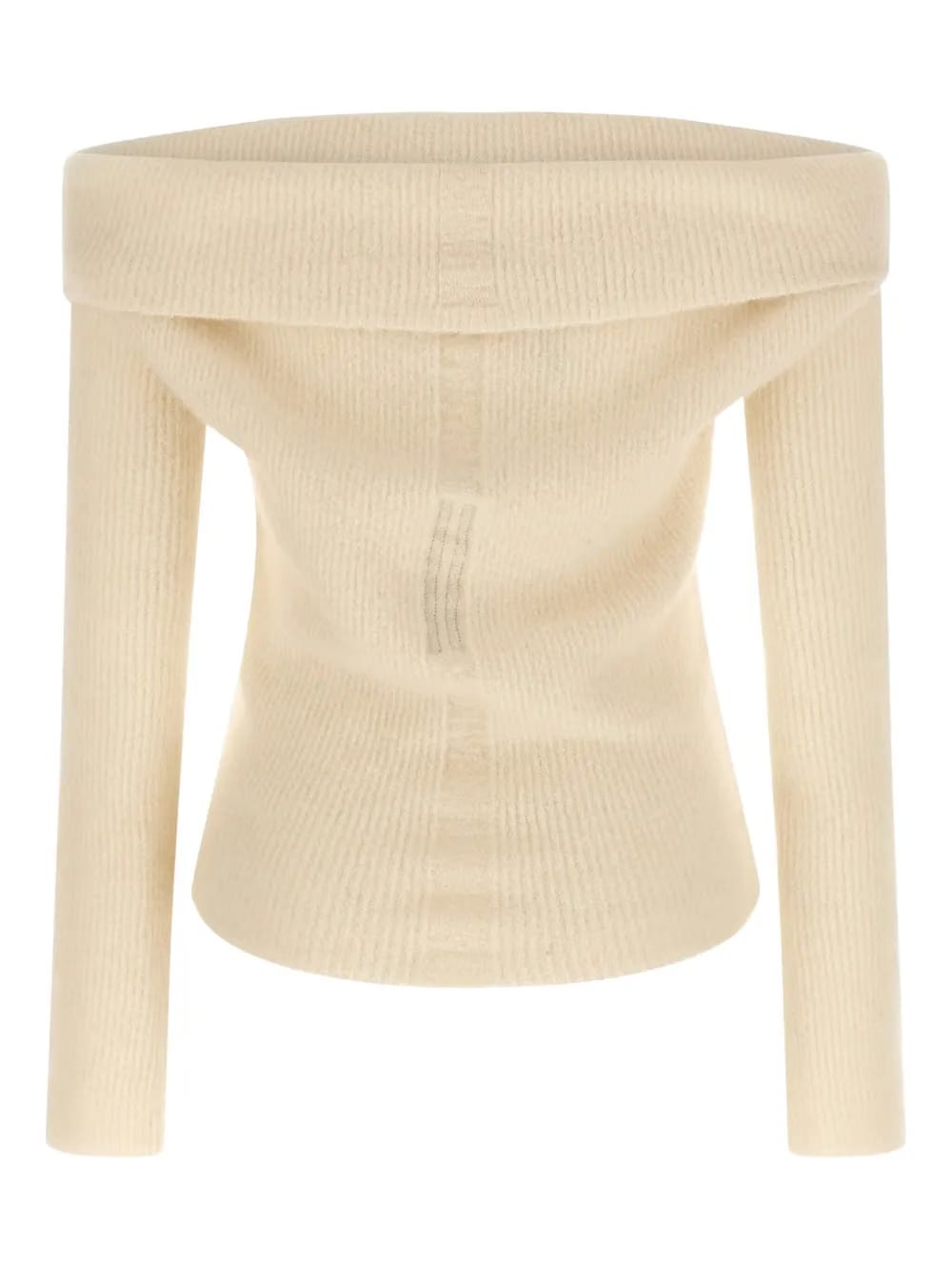 Cowl ribbed sweater