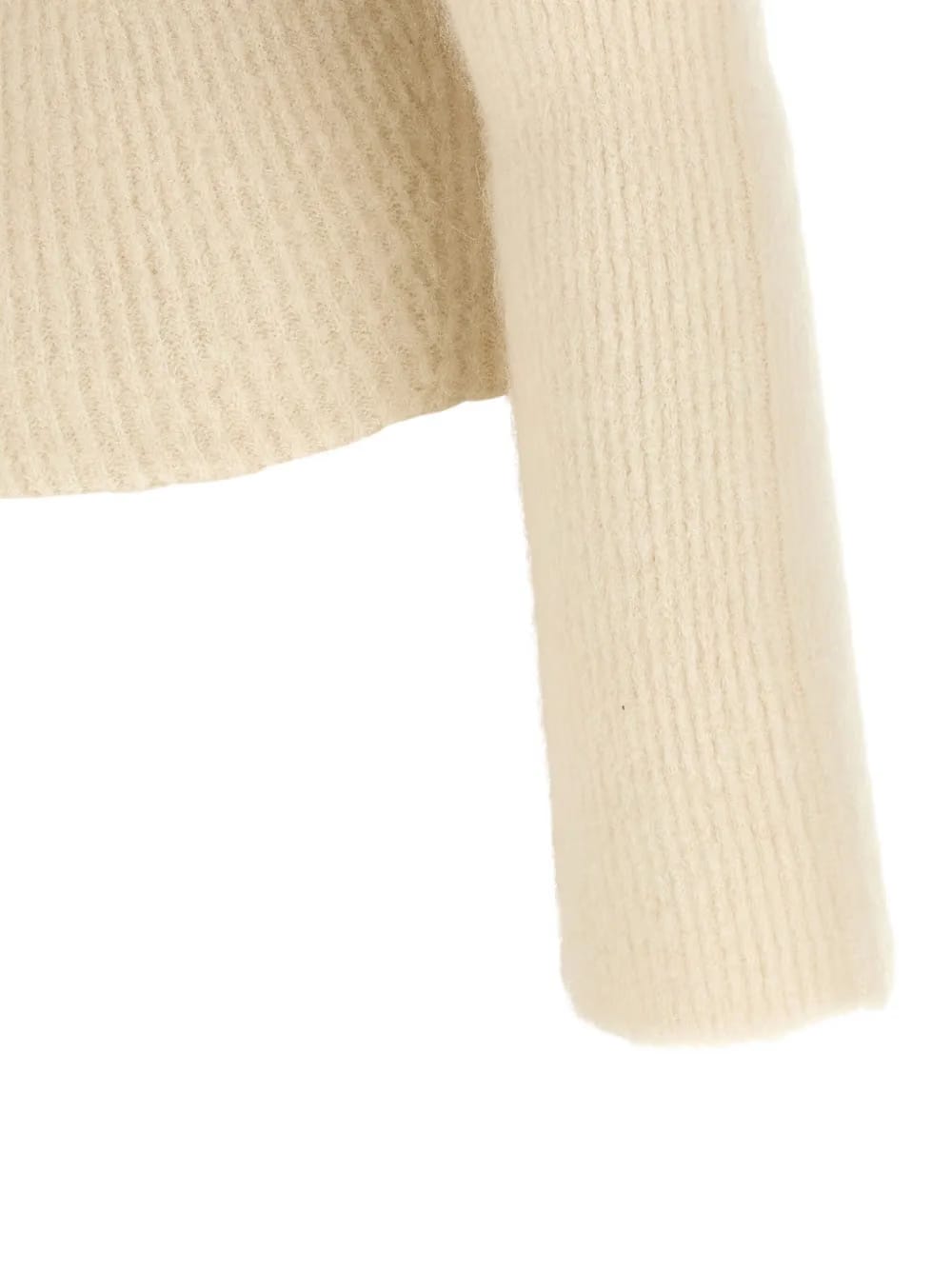Cowl ribbed sweater