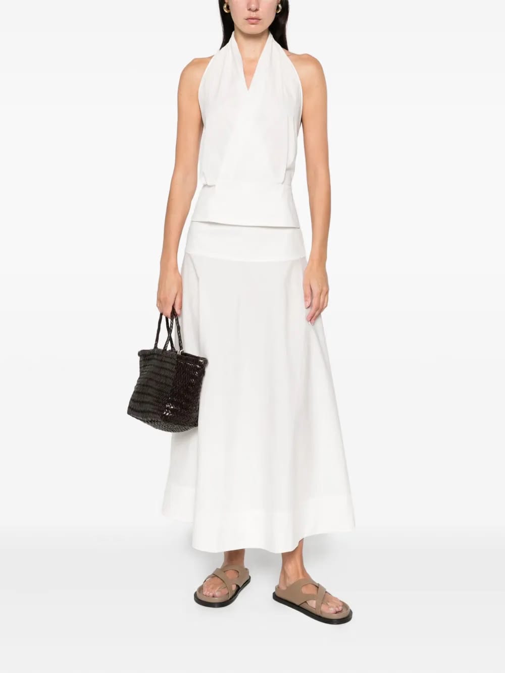 halter tie-back top