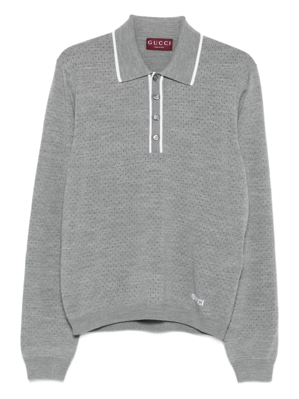 perforated polo shirt