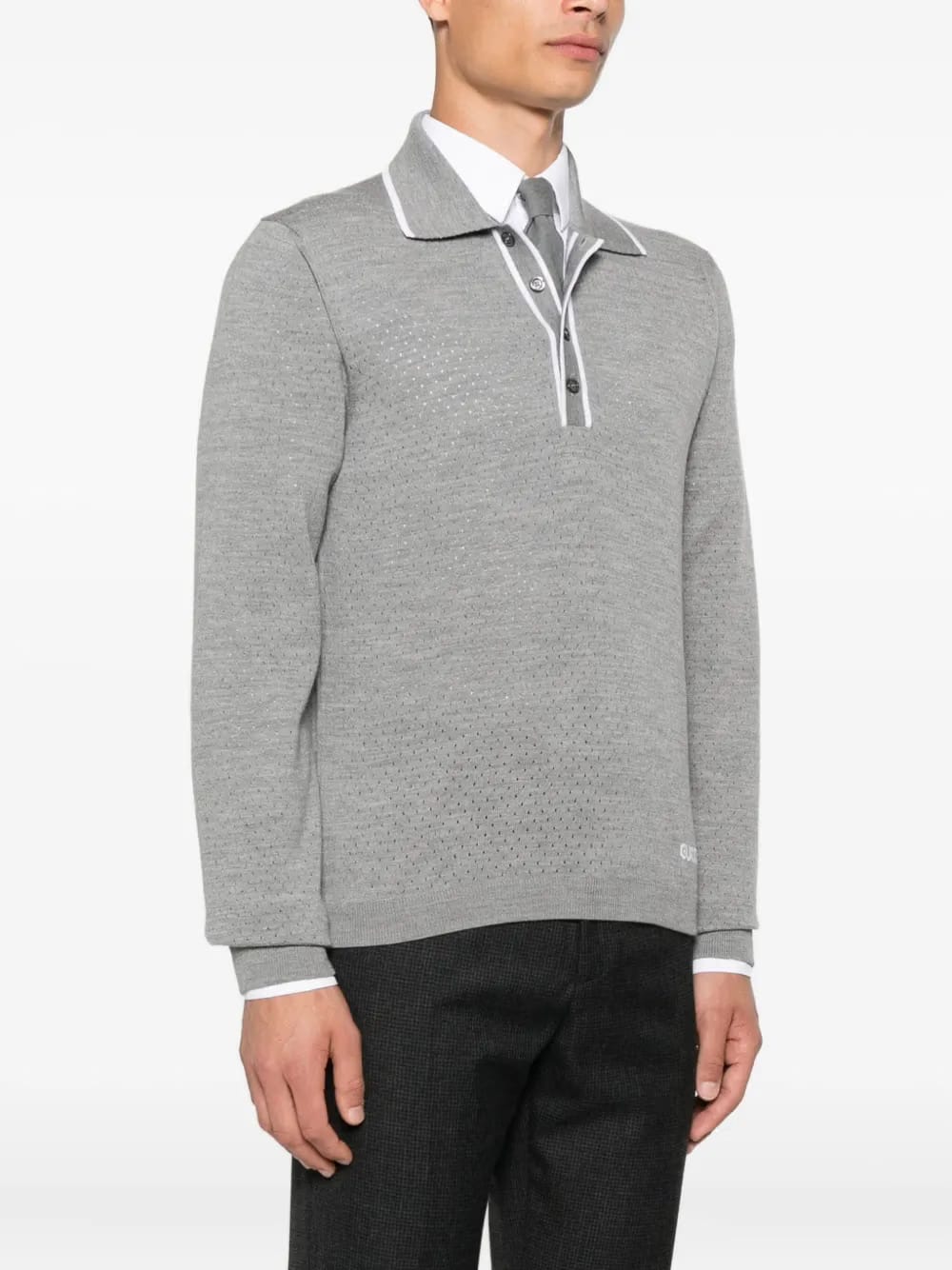 perforated polo shirt