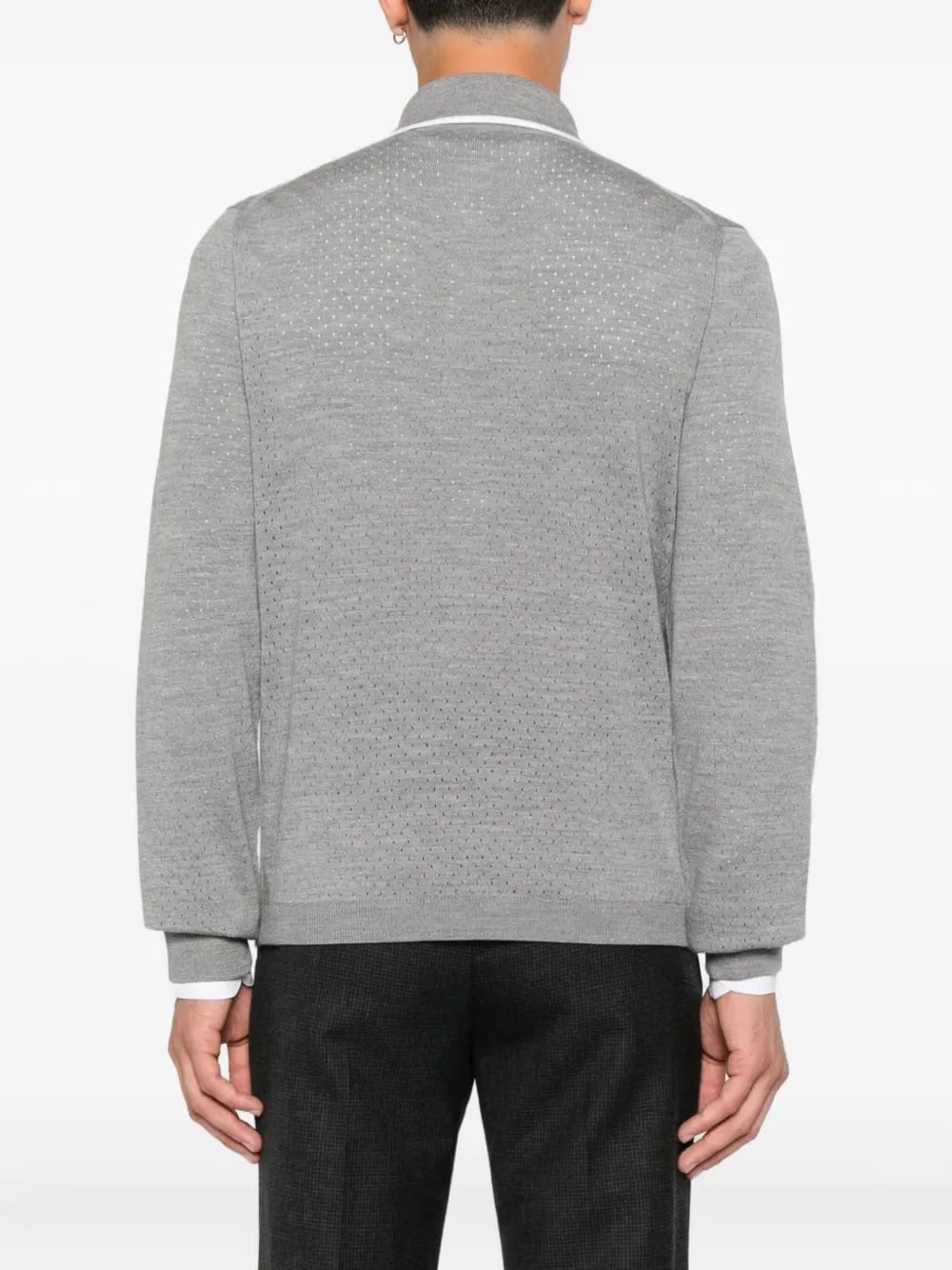 perforated polo shirt