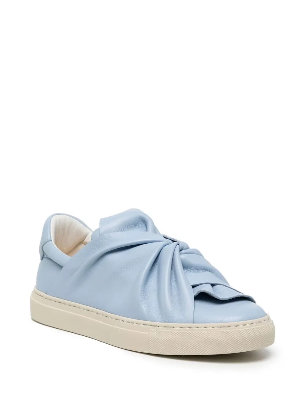 knotted leather sneakers