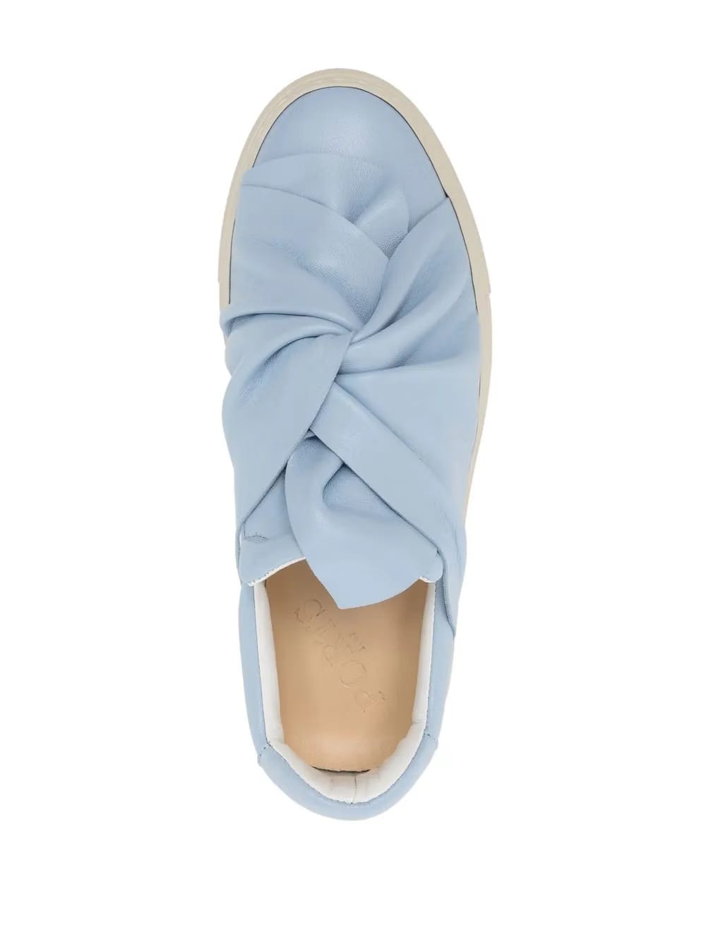 knotted leather sneakers