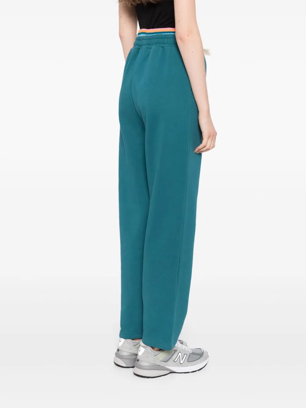embroidered double-waistband jogger