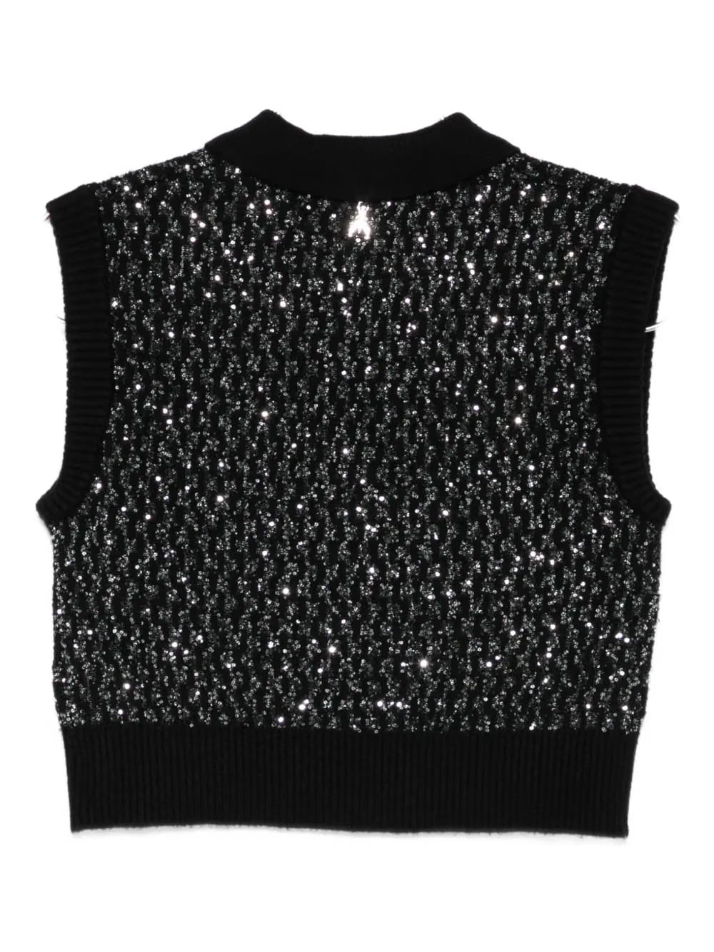 sequinned knitted top
