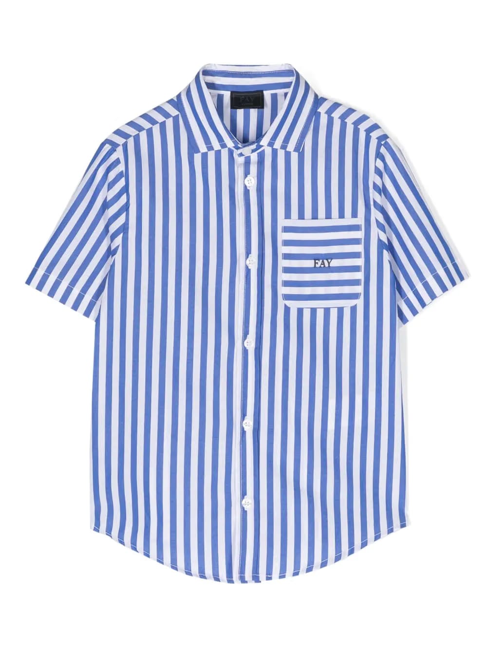 stripe-print short-sleeve shirt