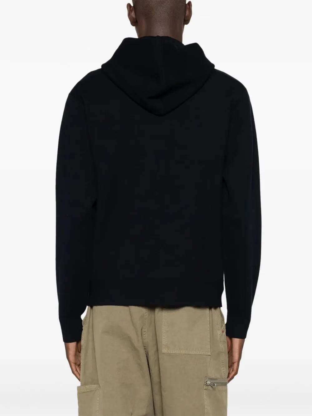 logo-tag hooded jumper