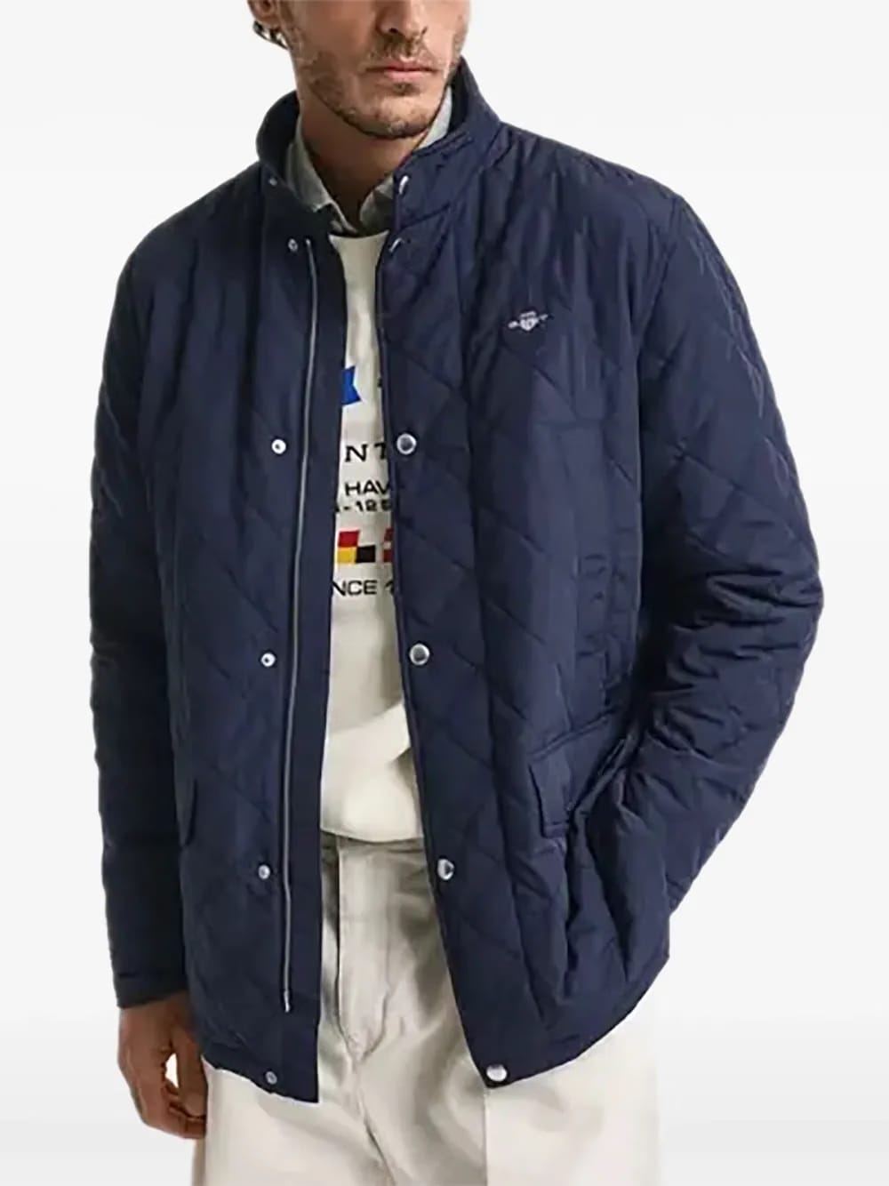 quilted windcheater jacket