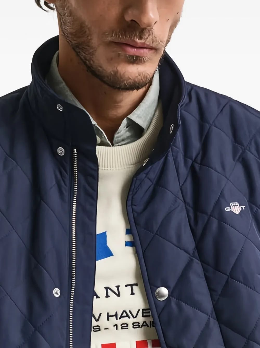 quilted windcheater jacket